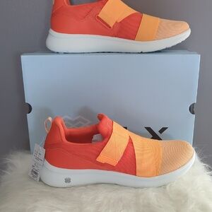 Vibrant Orange Women's Slip On Sneakers